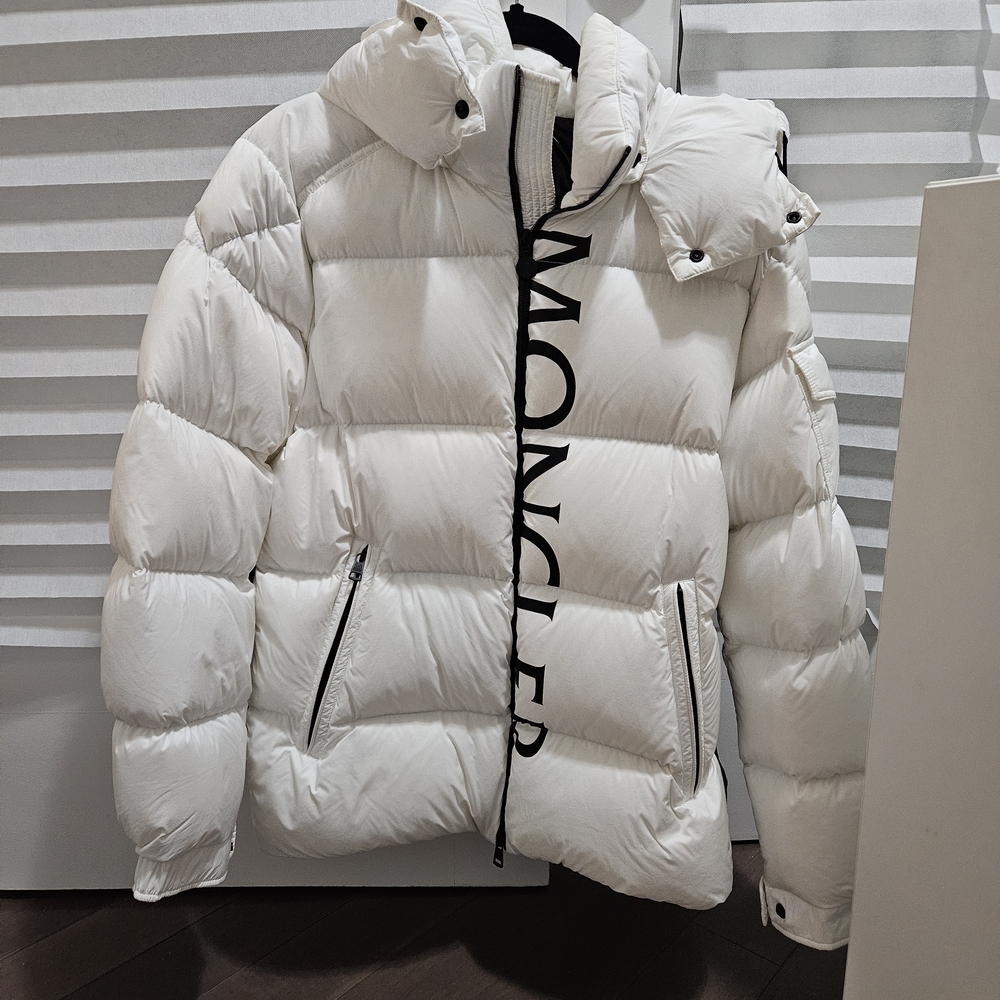 Moncler White Puffer Jacket